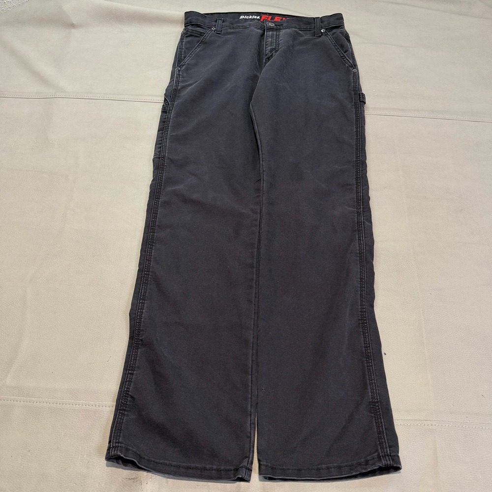 Dickies Flex Carpenter Flex Stretch Pant Men‎ Gray Work Relax Fit Y2K 32x34-4955